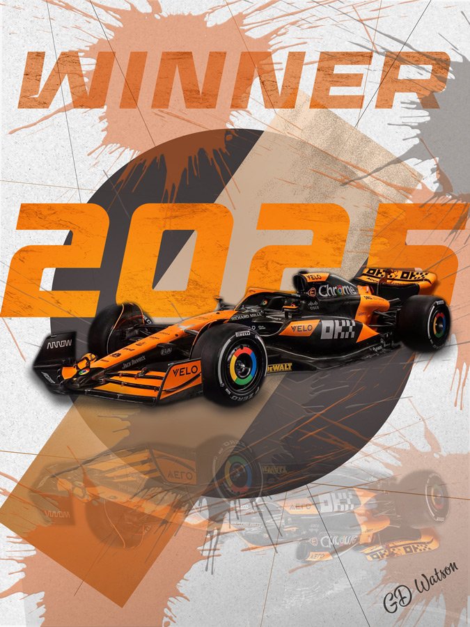 affiche champion monde F1 - 2025